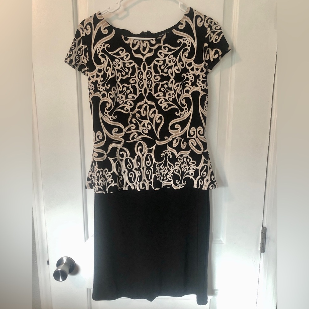Black Peplum Dress